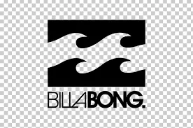 Billabong logo with wave design element, surf lifestyle brand identity. No human shapes.