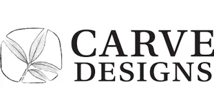 Carve Design logo, women's apparel brand with minimalist styling and surf-inspired aesthetics. No human shapes.