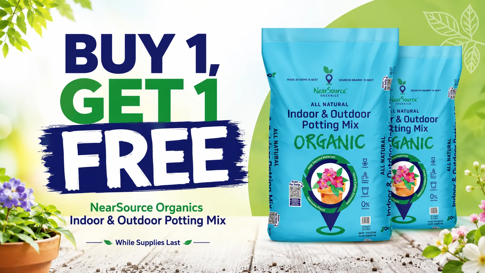 Shop NearSource Organics All Natural Potting Mix at Liberty Farm Home and Garden