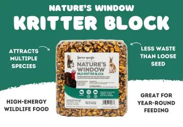 Nature’s Window Wild Kritter Seed Block 6.75 lb available at Liberty Farm Home and Garden in Galion Ohio