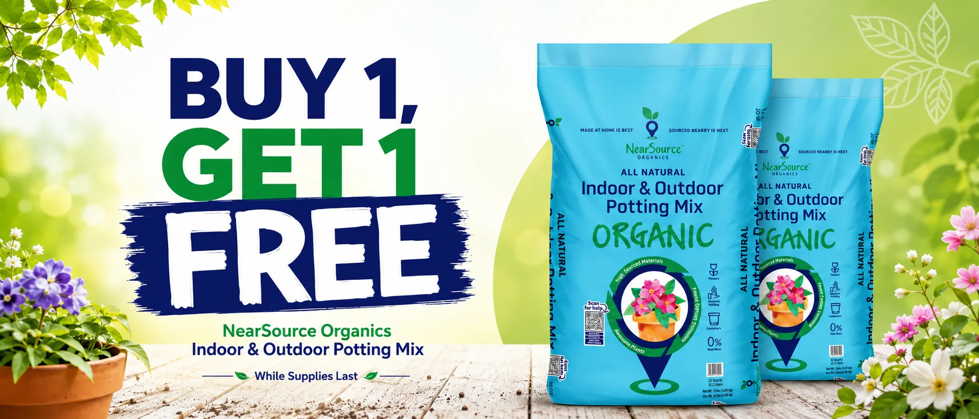 Shop NearSource Organics All Natural Indoor and Outdoor Potting Mix at Liberty Farm Home and Garden
