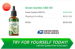 Pricing of Green Garden CBD Oil.