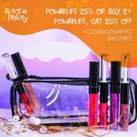 Powerlips 25% Off + Clear Cosmetic Bag Free