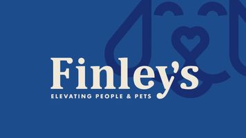 the logo of Finley's pet food company